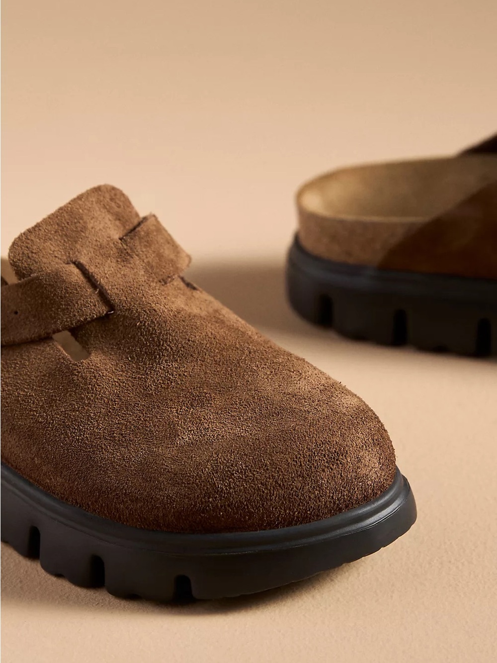 Birkenstock Boston Chunky Clogs Women’s 38 Brown Dark Tea Platform - Picture 3 of 11